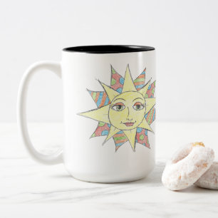 Caneca De Café Em Dois Tons CBS Sunday Morning Sun - Maio de 2026