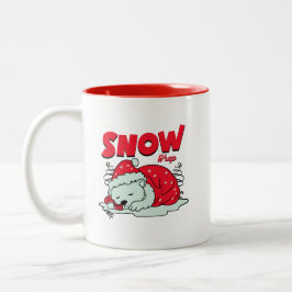 Caneca De Café Em Dois Tons CDsnowwrap