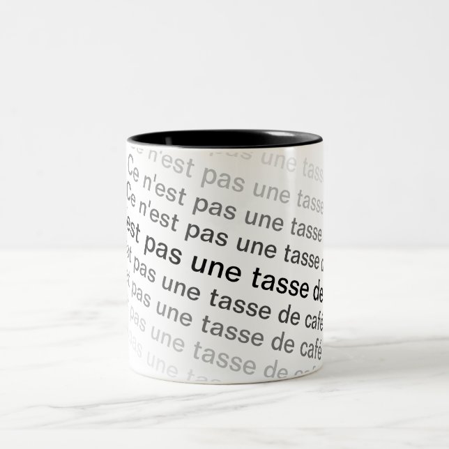 Caneca De Café Em Dois Tons Ce n est pas une tasse de café (Centro)