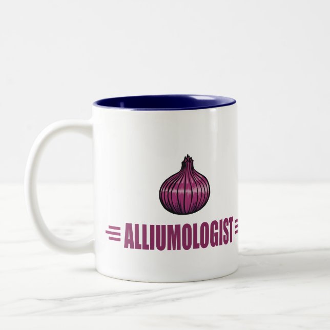 Caneca De Café Em Dois Tons Cebolas engraçadas (Esquerda)