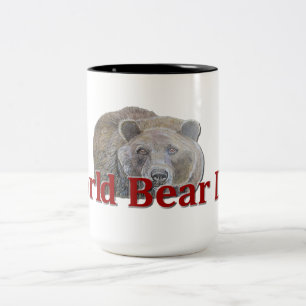 Caneca De Café Em Dois Tons Celebração do Dia Mundial do Urso Desenho da Tip