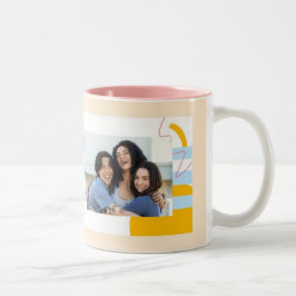 Caneca De Café Em Dois Tons Celebrar o Dia Nacional de Agitação com um Cardíac