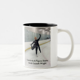 Caneca De Café Em Dois Tons Celebridade & figura patinador Ishah Laurah Wright