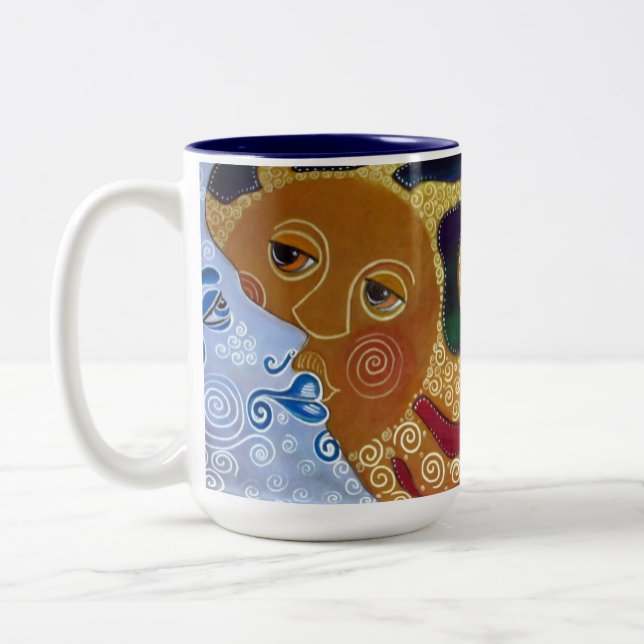 Caneca De Café Em Dois Tons Celestial (Esquerda)