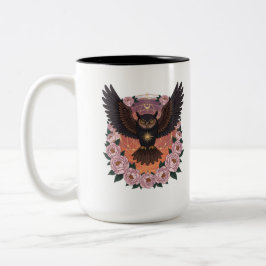 Caneca De Café Em Dois Tons Celestial Owl Mug | Mystical Owl Coffee Mug
