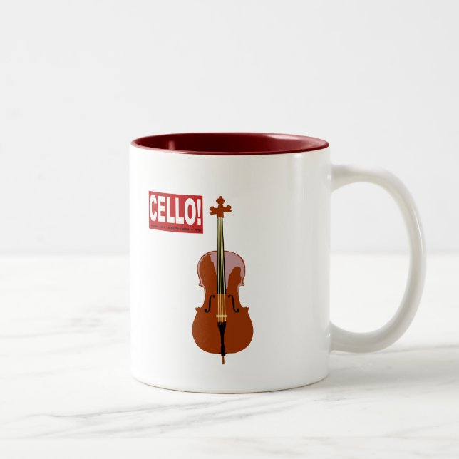 Caneca De Café Em Dois Tons Cello! (Direita)