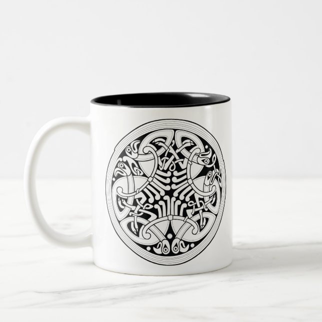 Caneca De Café Em Dois Tons Celta 1 (Esquerda)