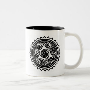 Caneca De Café Em Dois Tons Celtic Triskele