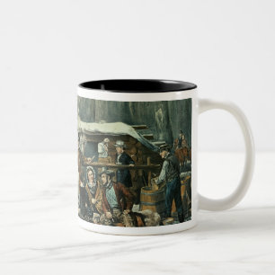 Caneca De Café Em Dois Tons Cena americana da floresta - bordo que adoça, 185