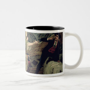 Caneca De Café Em Dois Tons Cena da ópera 'Pagliacci