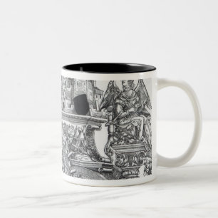 Caneca De Café Em Dois Tons Cena da procissão triunfal de Maximilian