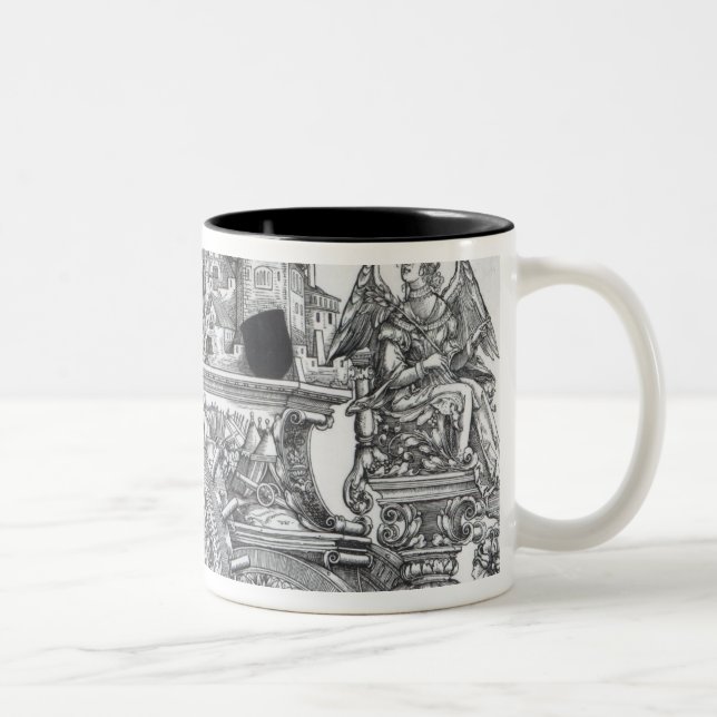 Caneca De Café Em Dois Tons Cena da procissão triunfal de Maximilian (Direita)