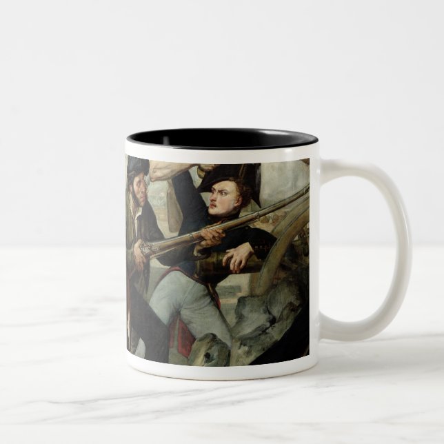 Caneca De Café Em Dois Tons Cena da revolução 1830 (Direita)