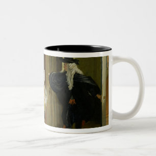 Caneca De Café Em Dois Tons Cena de "Le Malade Imaginaire" por Moliere (1622
