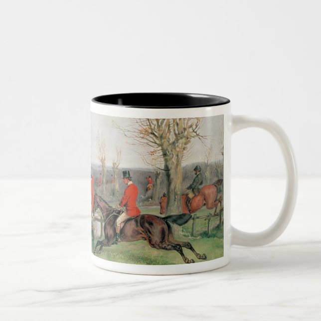 Caneca De Café Em Dois Tons Cena ostentando, século XIX (Direita)