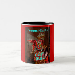 Caneca De Café Em Dois Tons Centro Las Vegas Noites