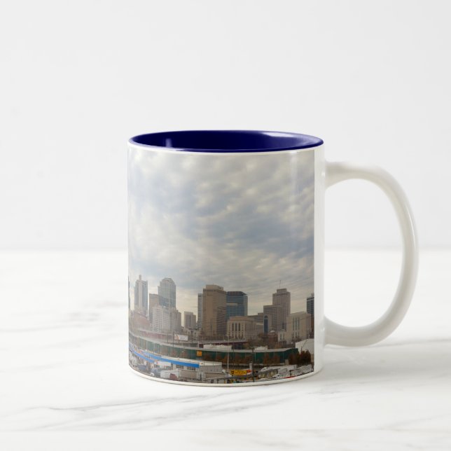 Caneca De Café Em Dois Tons Centro Nashville,Tennessee - Mug (Direita)