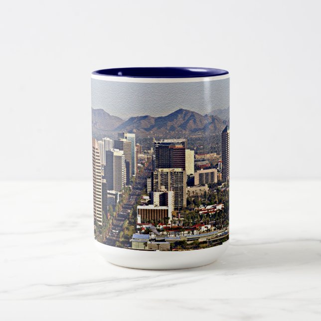 Caneca De Café Em Dois Tons Centro View of Phoenix, Arizona (Centro)