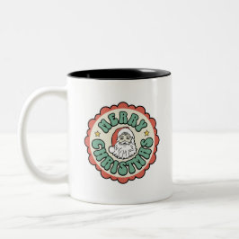 Caneca De Café Em Dois Tons Ceramic Mug with Christmas Sticker