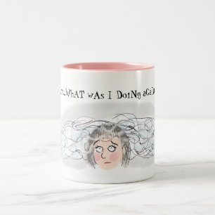 Caneca De Café Em Dois Tons Cérebro Menopause Mug
