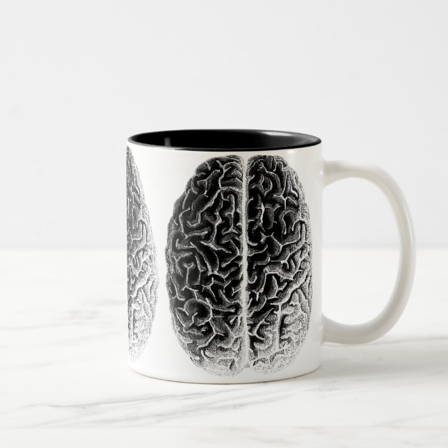 Caneca De Café Em Dois Tons Cérebros (Direita)