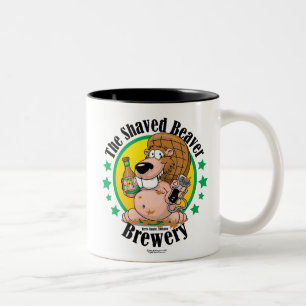 Caneca De Café Em Dois Tons Cervejaria barbeada do castor