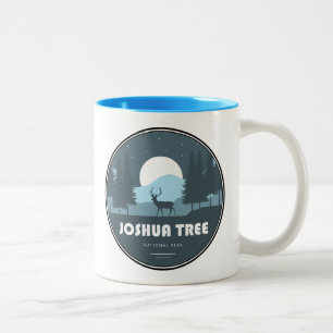 Caneca De Café Em Dois Tons Cervo do Parque Nacional da Árvore de Josué