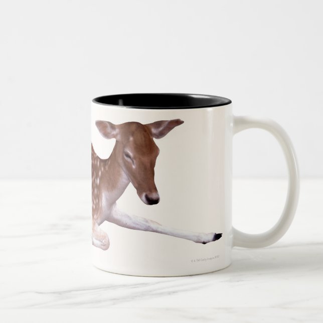 Caneca De Café Em Dois Tons cervos 2 (Direita)