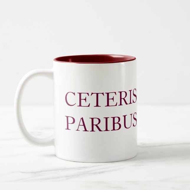CANECA DE CAFÉ EM DOIS TONS CETERIS PARIBUS (Esquerda)