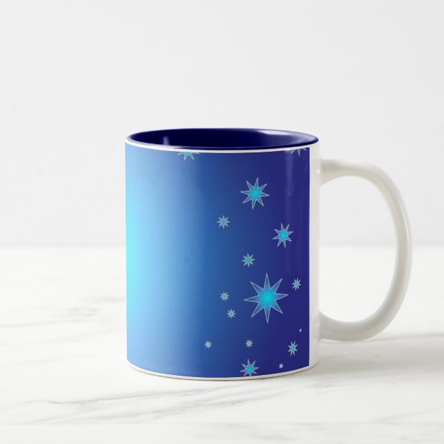 Caneca De Café Em Dois Tons Céu Azul (Direita)