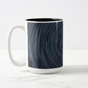 Caneca De Café Em Dois Tons Céu giratório