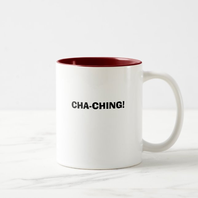 CANECA DE CAFÉ EM DOIS TONS CHA-CHING! (Direita)