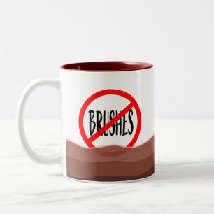 Caneca De Café Em Dois Tons Chá de Artistas Não Pincéis 