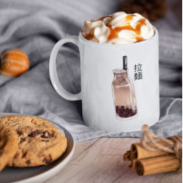 Caneca De Café Em Dois Tons chá de bobina Chá de bolha Café Mug