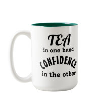 Chá e Confiança: 2-Tone Mug, 15 oz