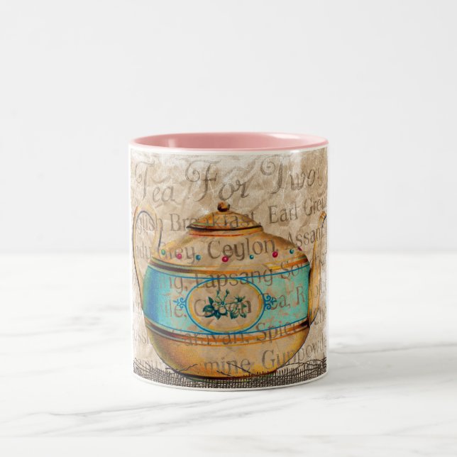 Caneca De Café Em Dois Tons Chá Para Dois (Centro)