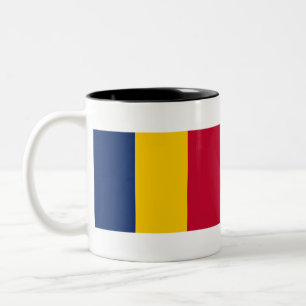 Caneca De Café Em Dois Tons Chad Flag
