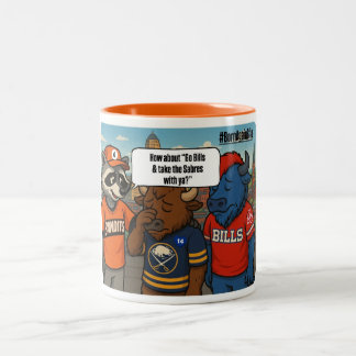 Caneca De Café Em Dois Tons Chamadas Bflo