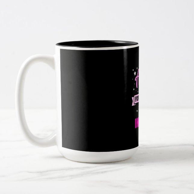 Caneca De Café Em Dois Tons Chamam-Me Tia (Esquerda)