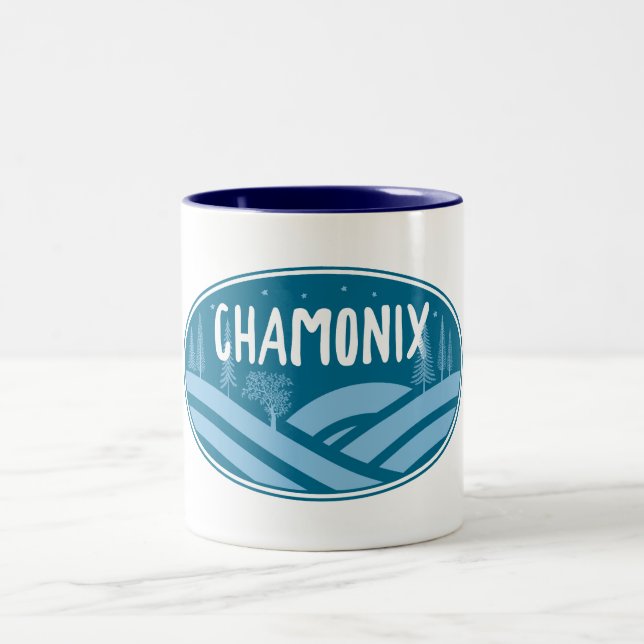 Caneca De Café Em Dois Tons Chamonix França Ao Ar Livre (Centro)