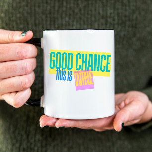 Caneca De Café Em Dois Tons Chance De Retrô Brilhante E Engraçado Isto É Vinho