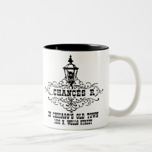 Caneca De Café Em Dois Tons Chances R Restaurant, Chicago e Chicago
