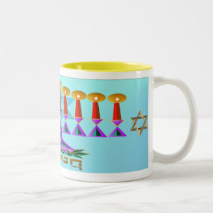 Caneca De Café Em Dois Tons Chanukah