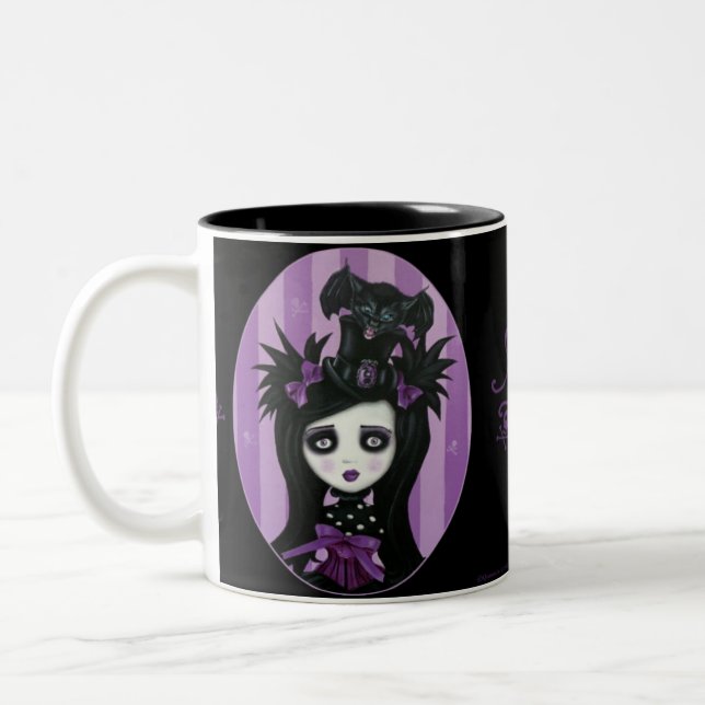 Caneca De Café Em Dois Tons Chapéu alto Delphinia (Esquerda)
