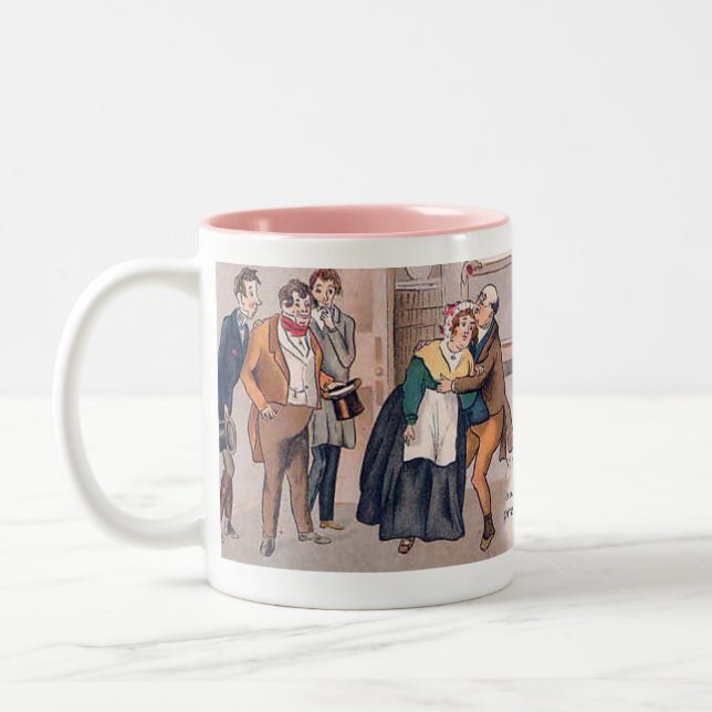 Caneca De Café Em Dois Tons Charles Dickens Souvenir Mug (Esquerda)