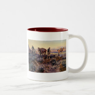Caneca De Café Em Dois Tons Charles M. Russell's Pagando o Morador (1919)