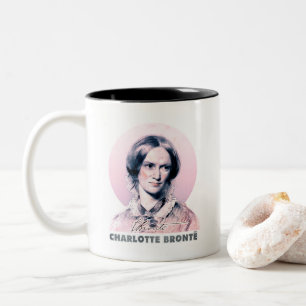 Caneca De Café Em Dois Tons Charlotte Bronte Pink Richmond - Retrato de Pintur