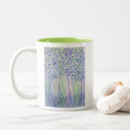 Caneca De Café Em Dois Tons Chartreuse Figs Watercolor