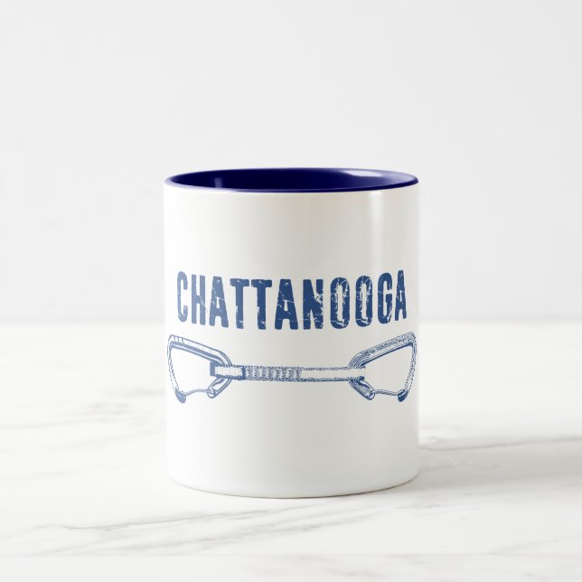 Caneca De Café Em Dois Tons Chattanooga Subindo Rápido (Centro)
