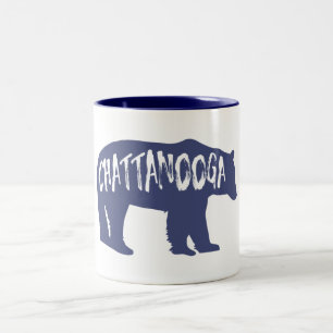 Caneca De Café Em Dois Tons Chattanooga Tennessee Bear